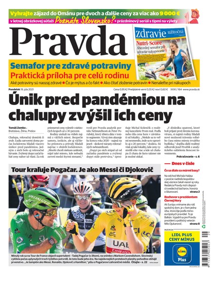 E-magazín Denník Pravda 19. 7. 2021 - OUR MEDIA SR a. s.