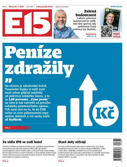 E-magazín E15 - 20.7.2021 - CZECH NEWS CENTER a. s.
