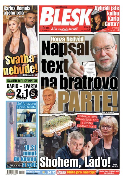 E-magazín Blesk - 21.7.2021 - CZECH NEWS CENTER a. s.