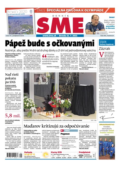 E-magazín SME 21-7-2021 - Petit Press, a.s. 