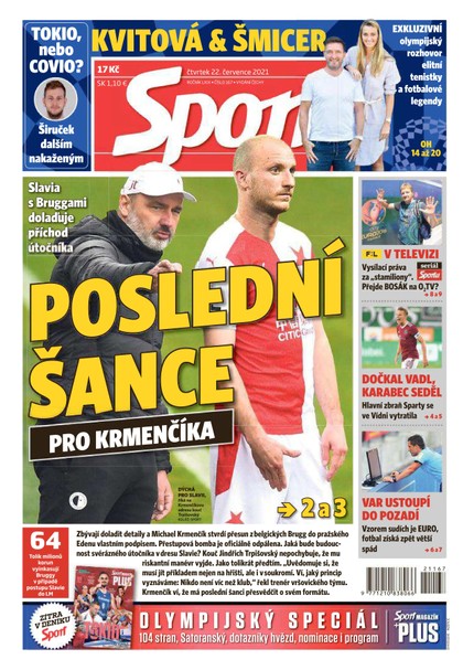 E-magazín Sport - 22.7.2021 - CZECH NEWS CENTER a. s.