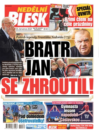 E-magazín Nedělní Blesk - 25.7.2021 - CZECH NEWS CENTER a. s.