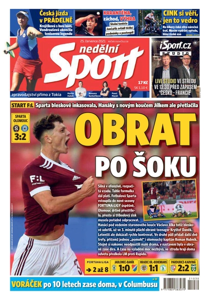 E-magazín Nedělní Sport - 25.7.2021 - CZECH NEWS CENTER a. s.