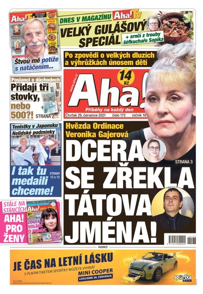 E-magazín AHA! - 29.7.2021 - CZECH NEWS CENTER a. s.