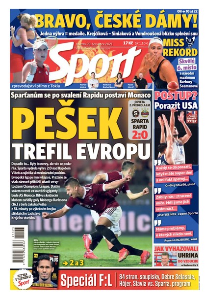 E-magazín Sport - 29.7.2021 - CZECH NEWS CENTER a. s.