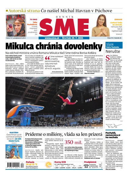 E-magazín SME 29-7-2021 - Petit Press, a.s. 