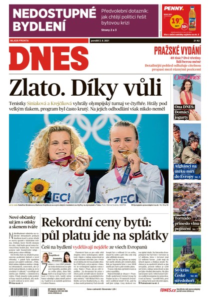 E-magazín MF DNES - 2.8.2021 - MAFRA, a.s.