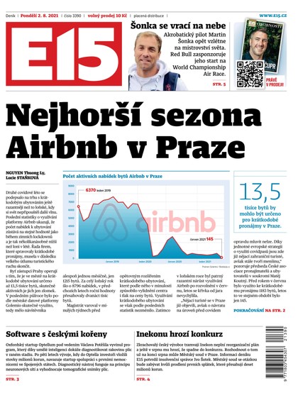 E-magazín E15 - 2.8.2021 - CZECH NEWS CENTER a. s.
