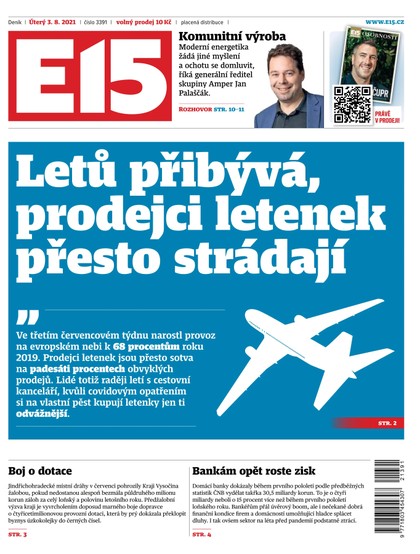 E-magazín E15 - 3.8.2021 - CZECH NEWS CENTER a. s.