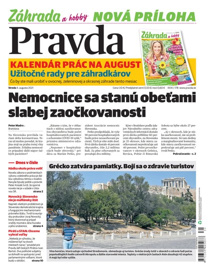 E-magazín Dennik Pravda 4. 8. 2021 - OUR MEDIA SR a. s.