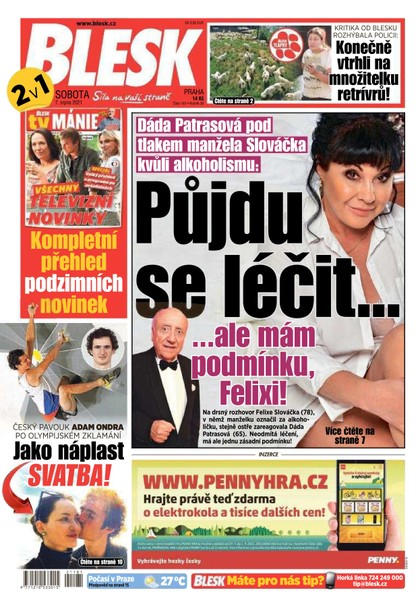 E-magazín Blesk - 7.8.2021 - CZECH NEWS CENTER a. s.