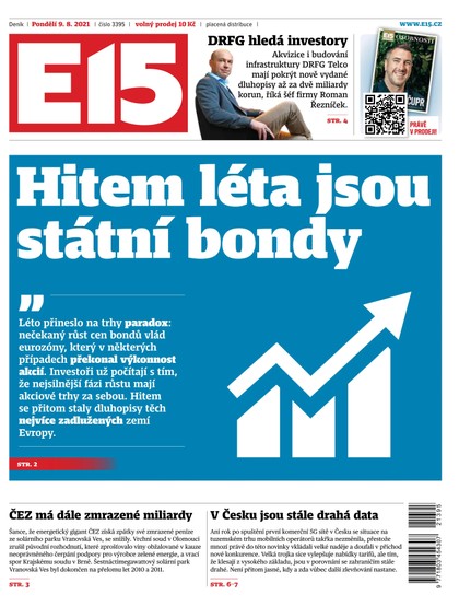 E-magazín E15 - 9.8.2021 - CZECH NEWS CENTER a. s.
