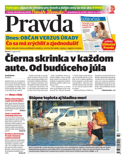 E-magazín Dennik Pravda 10. 8. 2021 - OUR MEDIA SR a. s.