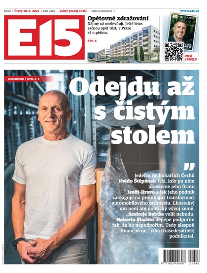 E-magazín E15 - 10.8.2021 - CZECH NEWS CENTER a. s.