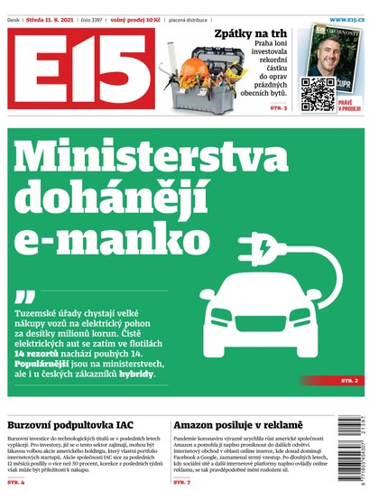 E-magazín E15 - 11.8.2021 - CZECH NEWS CENTER a. s.
