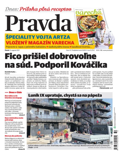 E-magazín Denník Pravda 13. 8. 2021 - OUR MEDIA SR a. s.