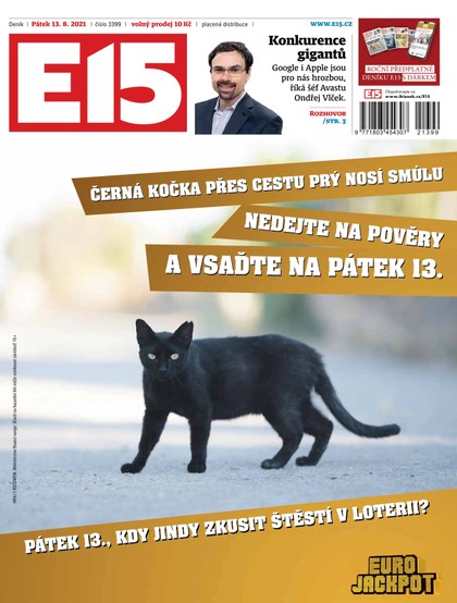 E-magazín E15 - 13.8.2021 - CZECH NEWS CENTER a. s.