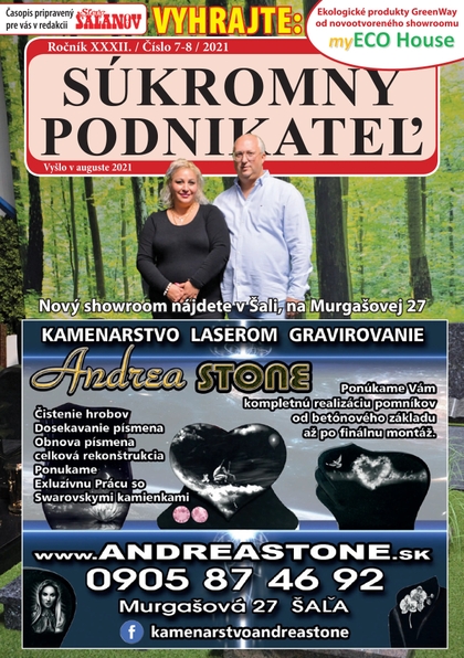 E-magazín Súkromný podnikateľ 7-8/2021 - Fantázia media, s. r. o.