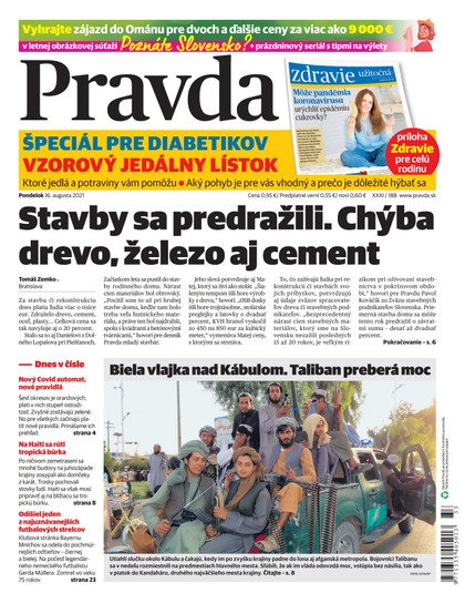 E-magazín Dennik Pravda 16. 8. 2021 - OUR MEDIA SR a. s.