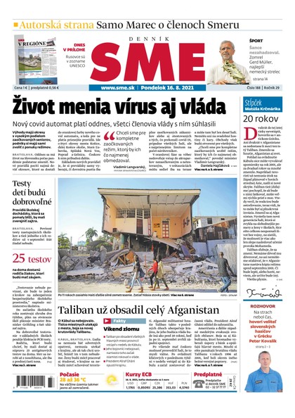 E-magazín SME 16-8-2021 - Petit Press, a.s. 