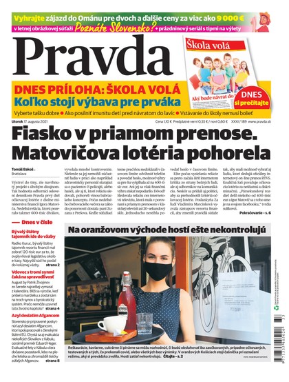 E-magazín Denník Pravda 17. 8. 2021 - OUR MEDIA SR a. s.