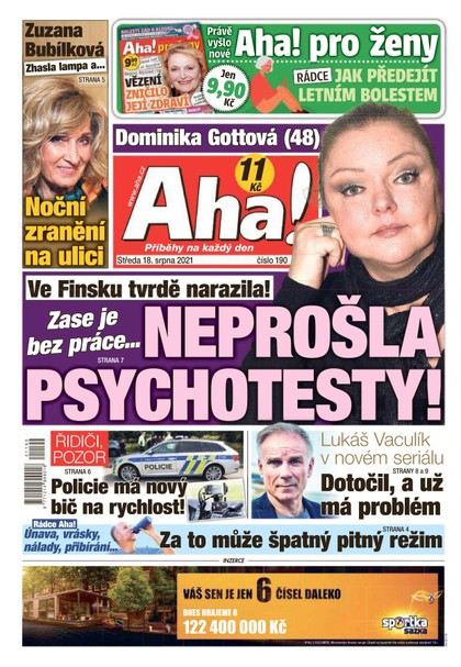 E-magazín AHA! - 18.8.2021 - CZECH NEWS CENTER a. s.
