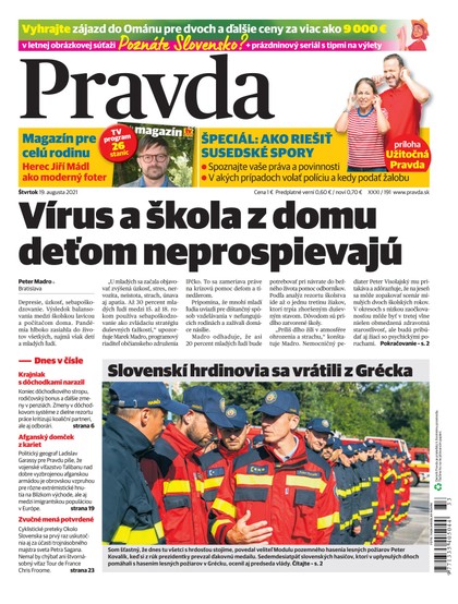 E-magazín Denník Pravda 19. 8. 2021 - OUR MEDIA SR a. s.
