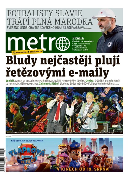 E-magazín METRO - 19.8.2021 - MAFRA, a.s.
