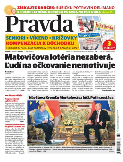 E-magazín Dennik Pravda 21. 8. 2021 - OUR MEDIA SR a. s.