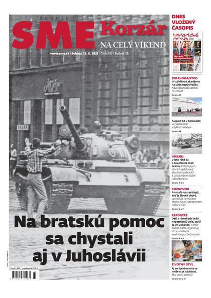 E-magazín SME 21-8-2021 - Petit Press, a.s. 