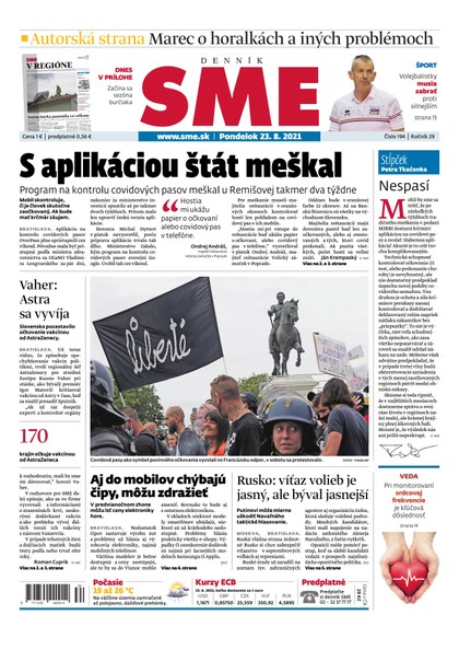 E-magazín SME 23-8-2021 - Petit Press, a.s. 