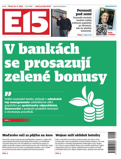 E-magazín E15 - 24.8.2021 - CZECH NEWS CENTER a. s.