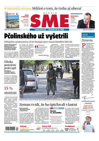 E-magazín SME 24-8-2021 - Petit Press, a.s. 
