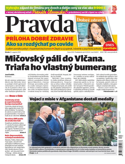 E-magazín Denník Pravda 25. 8. 2021 - OUR MEDIA SR a. s.