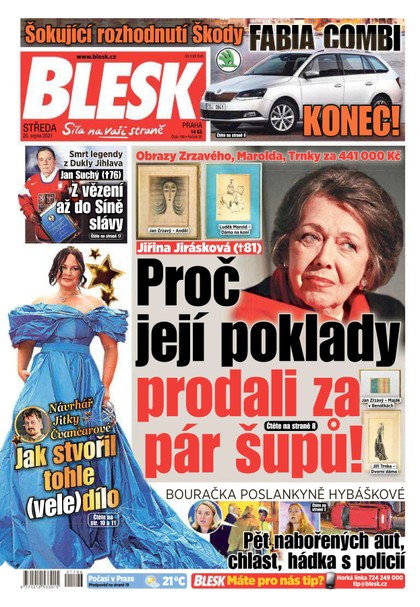 E-magazín Blesk - 25.8.2021 - CZECH NEWS CENTER a. s.