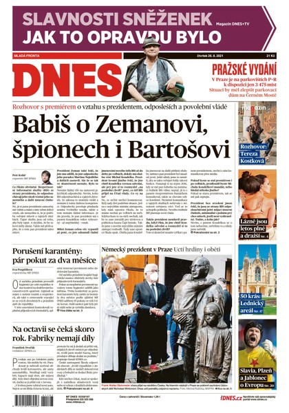 E-magazín MF DNES - 26.8.2021 - MAFRA, a.s.