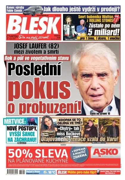 E-magazín Blesk - 26.8.2021 - CZECH NEWS CENTER a. s.