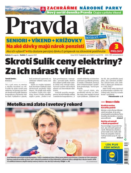 E-magazín Denník Pravda 28. 8. 2021 - OUR MEDIA SR a. s.