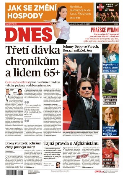 E-magazín MF DNES - 28.8.2021 - MAFRA, a.s.