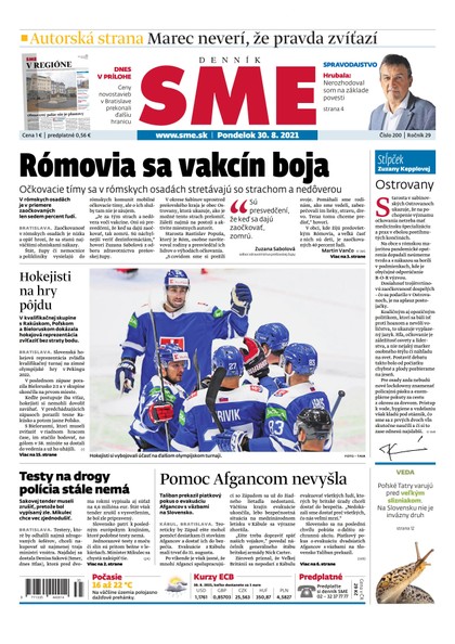 E-magazín SME 30-8-2021 - Petit Press, a.s. 