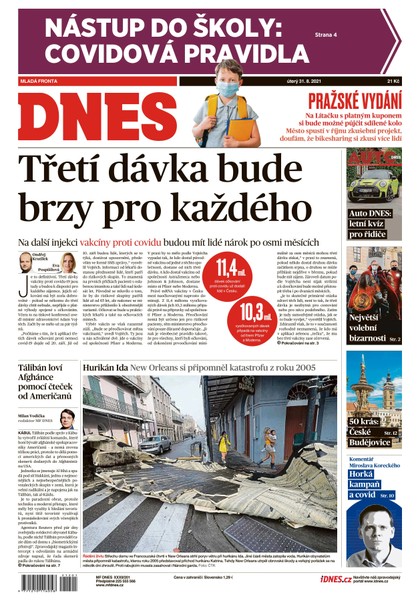 E-magazín MF DNES - 31.8.2021 - MAFRA, a.s.