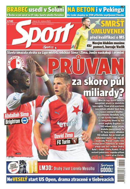 E-magazín Sport - 31.8.2021 - CZECH NEWS CENTER a. s.