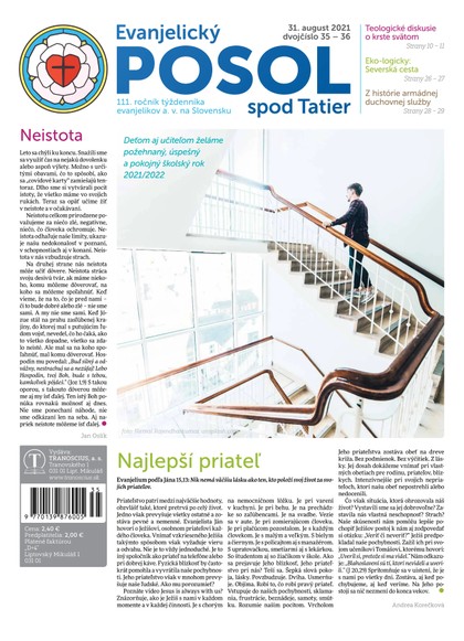 E-magazín Evanjelický POSOL spod Tatier 35-36 - TRANOSCIUS a.s.