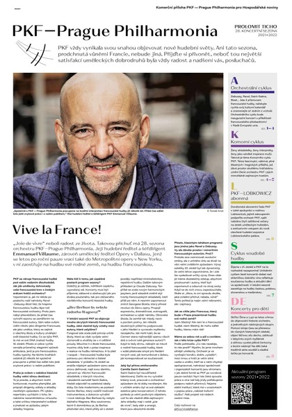 E-magazín HN 171 - 3.9.2021 PKF Prague Philharmonia - Economia, a.s.