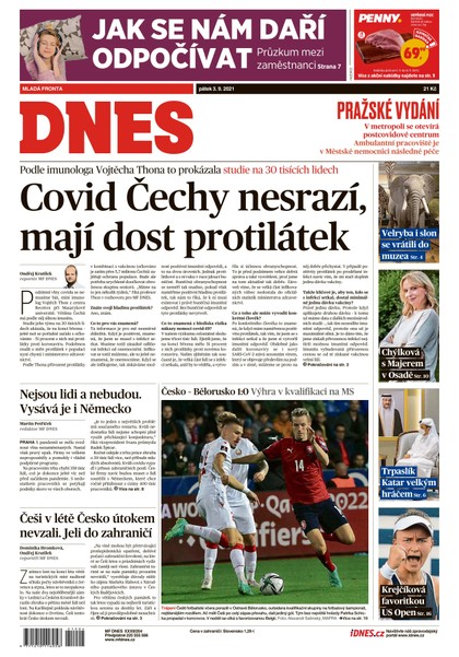 E-magazín MF DNES - 3.9.2021 - MAFRA, a.s.
