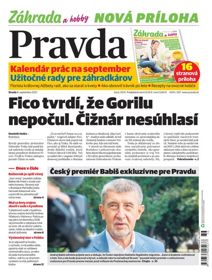 E-magazín Dennik Pravda 8. 9. 2021 - OUR MEDIA SR a. s.