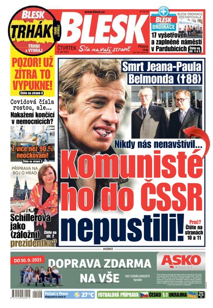 E-magazín Blesk - 9.9.2021 - CZECH NEWS CENTER a. s.