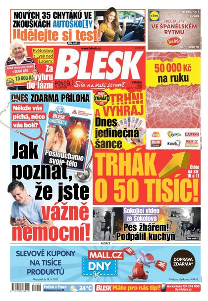 E-magazín Blesk - 13.9.2021 - CZECH NEWS CENTER a. s.