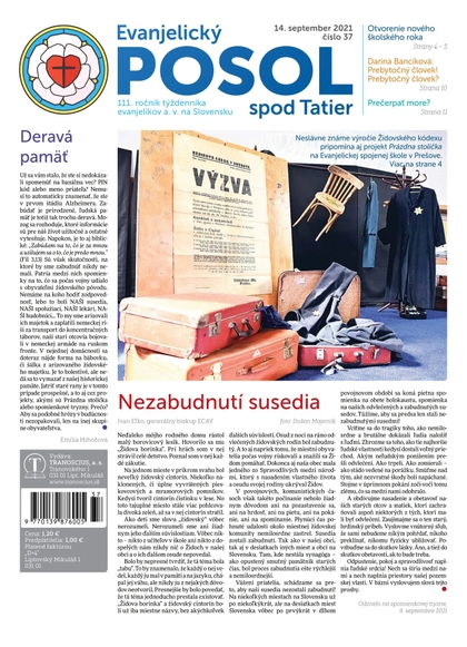 E-magazín Evanjelický POSOL spod Tatiier 37-2021  - TRANOSCIUS a.s.
