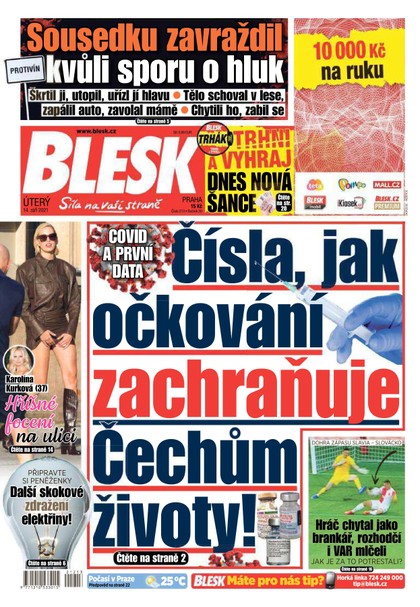 E-magazín Blesk - 14.9.2021 - CZECH NEWS CENTER a. s.